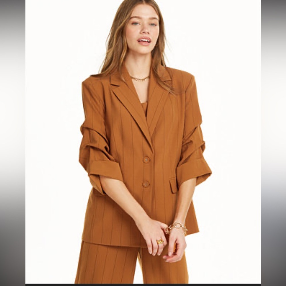 DANIELLE BERNSTEIN Rust Blazer Jacket